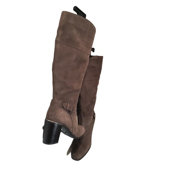 Bandolino Ollia Tall Suede Leather Block Heel Boot Women's size 9 - Picture 3 of 13